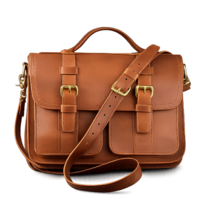 Vintage Brown Leather Satchel Bag