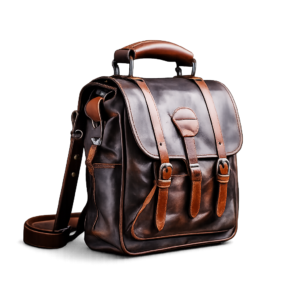 Vintage Leather Backpack with Top Handle