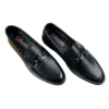 Premium Black Leather Loafers