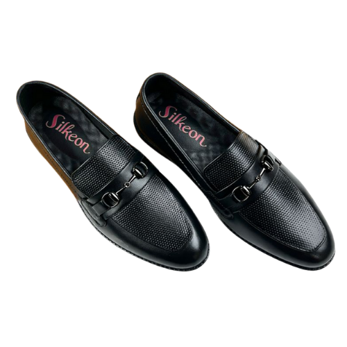 Premium Black Leather Loafers