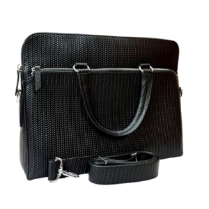 Premium Textured Black Office Bag