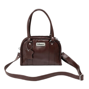 Premium Brown Leather Shoulder Handbag