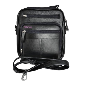 Premium Black Crossbody Messenger Bag