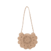 Handmade Round Floral Jute Crossbody Bag