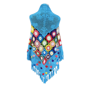 Handmade Crochet Colorful Shawl
