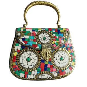 Handmade Multicolor Mosaic Clutch Bag