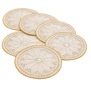 Handmade Crochet Round Table Mat Set