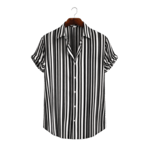 Alternative view of Premium Striped Short Sleeve Shirt
