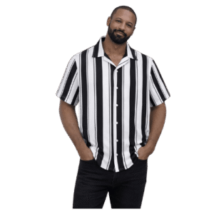 Premium Vertical Striped Short Sleeve Shirt