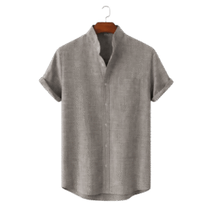Alternative view of Premium Short Sleeve Mandarin Collar Shirt