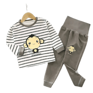 Alternative view of Cartoon Monkey Cotton Set (Top & Bottom)