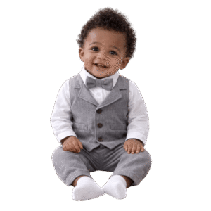 Boys Formal Waistcoat Suit Set (3-Piece Elegant Outfit)