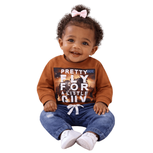 Boys Graphic Sweatshirt & Denim Pant Set