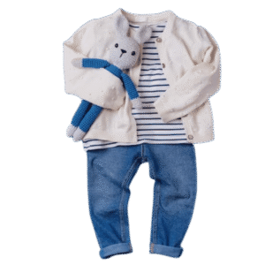 Alternative view of Baby Outfit Set (Top + Jacket + Jeans)