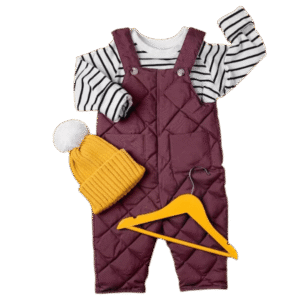 Alternative view of Baby Winter Outfit Set (Dungaree + Top + Cap)