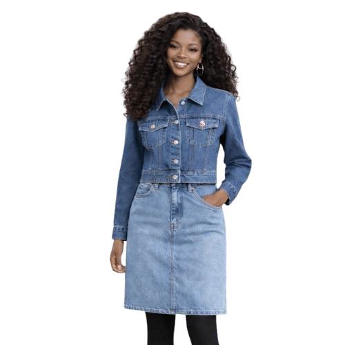 Women’s Denim Jacket & Mini Skirt Set