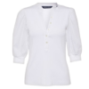 Premium White Button-Detail Top for Women