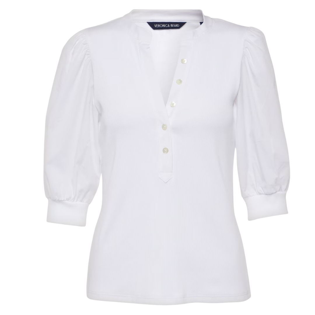 Premium White Button-Detail Top for Women