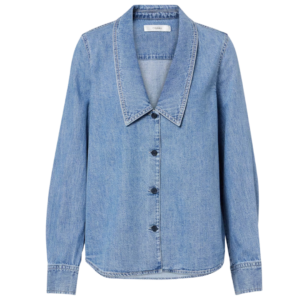 Denim Button-Down Shirt for Women