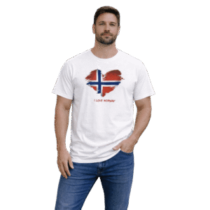 I Love Norway” Graphic T-Shirt for Men