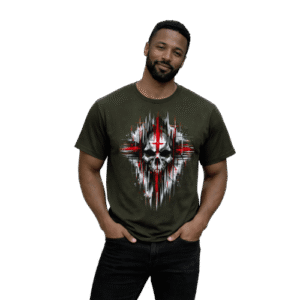 Skull Cross Graphic T-Shirt for Men