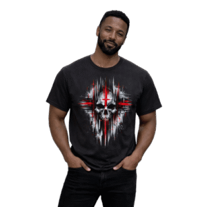 Skull Cross Graphic T-Shirt for Men
