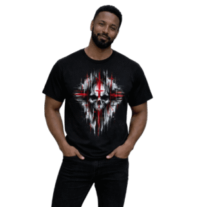 Skull Cross Graphic T-Shirt for Men