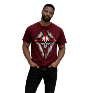 Skull Cross Graphic T-Shirt for Men