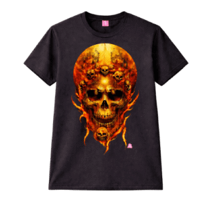 Alternative view of Fiery Skull Graphic T-Shirt