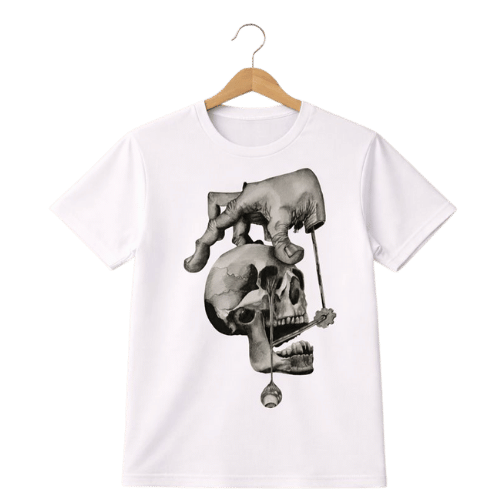 Skull Puppet Graphic T-Shirt - Image 2