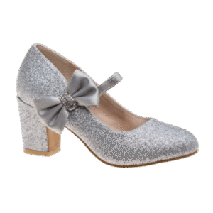 Glitter Baby Girls' Heeled Shoes with Bow
