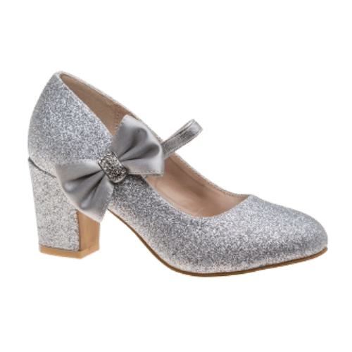 Glitter Baby Girls' Heeled Shoes with Bow