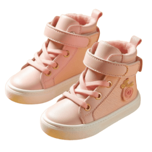 Baby Girls' Light-Up Sneakers with Princess Design