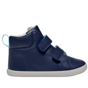 Baby Boys' Navy Blue Velcro High-Top Sneakers