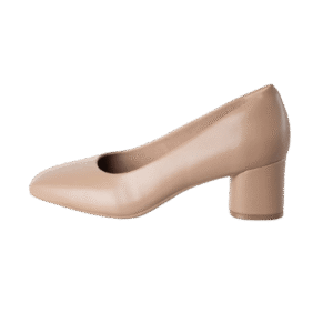 Women’s Beige Block Heel Pumps