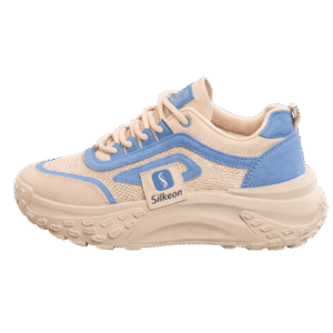 Women’s Blue and Beige Chunky Sneakers