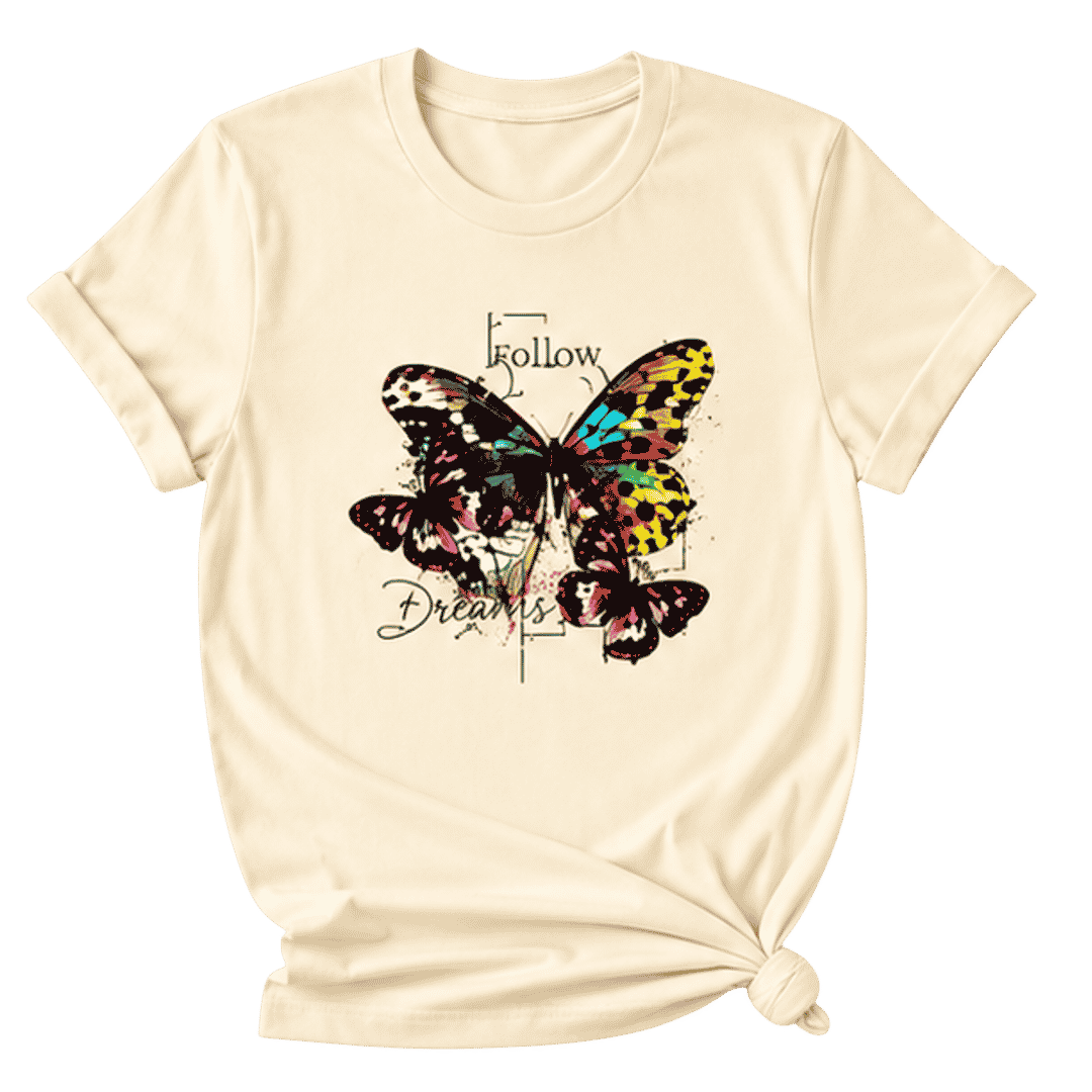 Butterfly Dreams Graphic T-Shirt for Women (1)