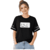 Cute Cat Graphic Oversized T-Shirt for Women