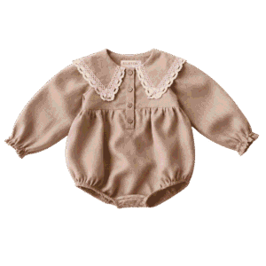 Lace Collar Baby Romper