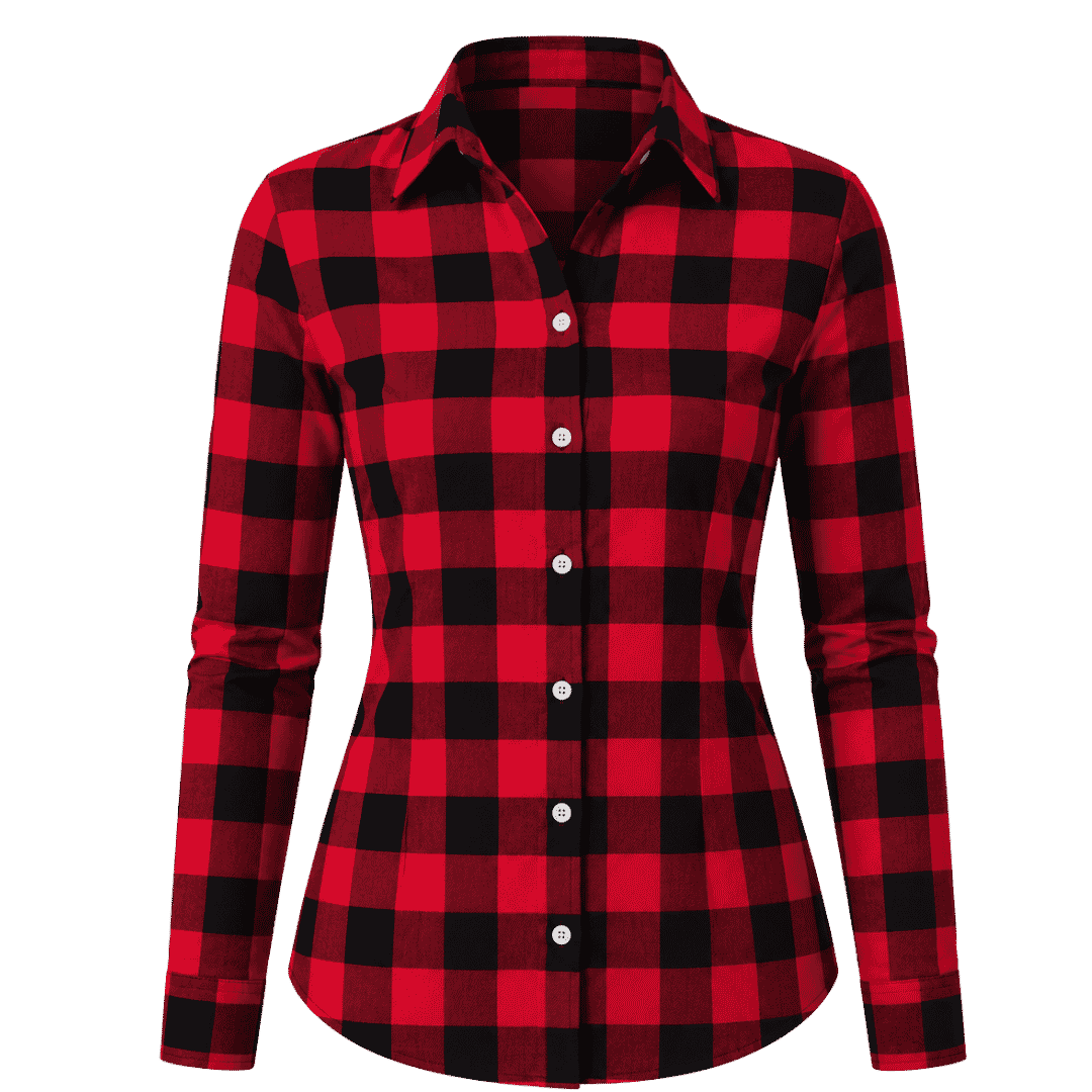 Premium Red & Black Checkered Shirt for Women (1) Premium Red & Black Checkered Shirt for Women