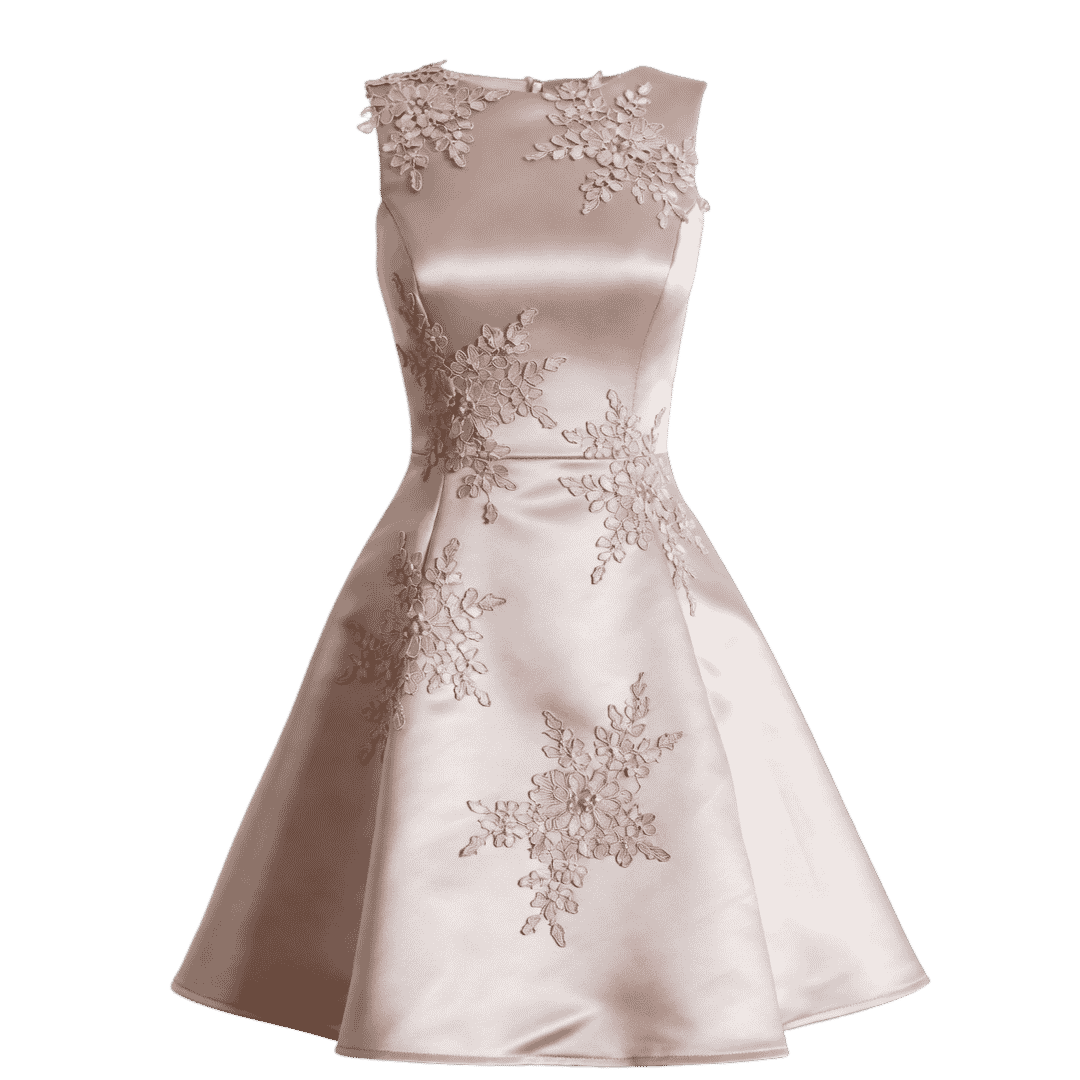 Premium Red Formal Shirt for Women (12) Luxury Satin Floral Embroidered Cocktail Dress