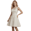 Floral Appliqué A-Line Party Dress for Women