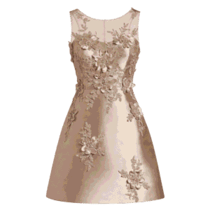 Premium Floral Embroidered Cocktail Dress for Women