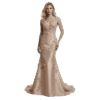 Premium Floral Embroidered Mermaid Evening Gown for Women