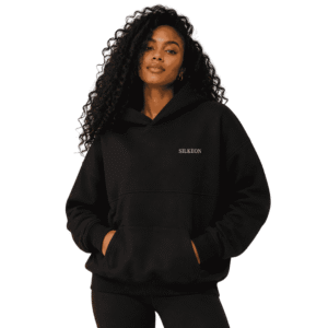 Premium Black Oversized Pullover Hoodie