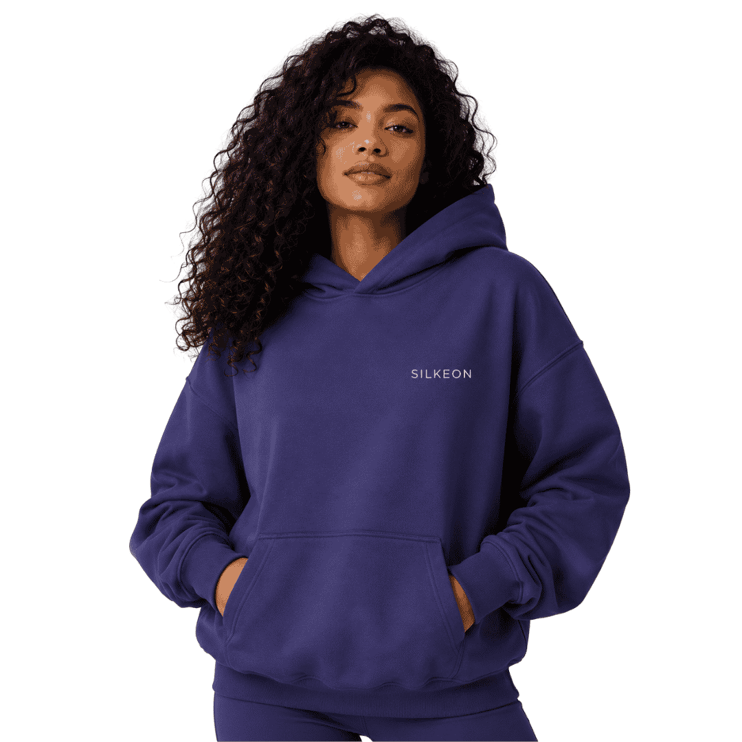 Premium Navy Blue Pullover Hoodie