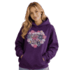 Premium Purple Love Mom Graphic Pullover Hoodie