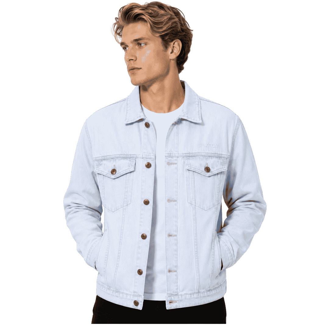 Premium White Denim Jacket