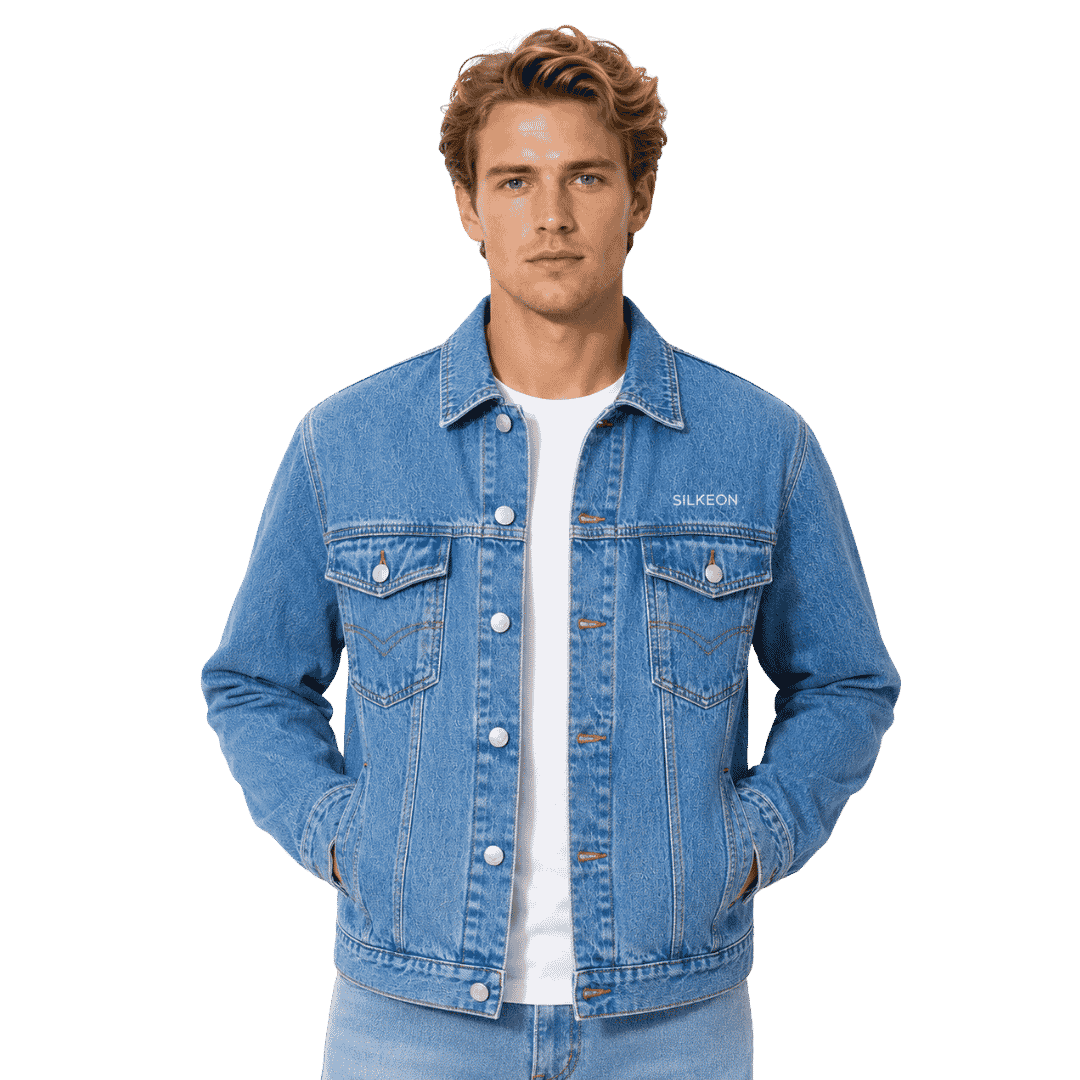 Premium Light Blue Denim Jacket