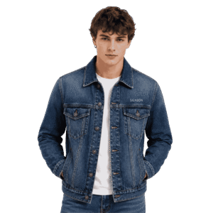 Premium Dark Blue Denim Jacket